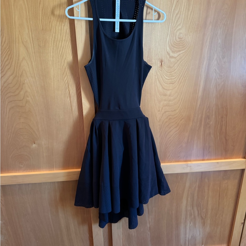 Lululemon Athletica Black Halter Fit and Flare Cocktail Dress